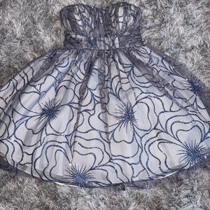 Sparkly strapless dress